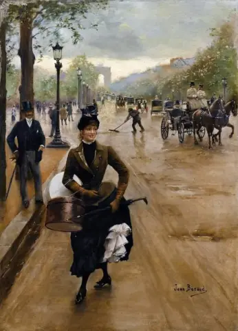 Hutmacherin auf den Champs-Élysées