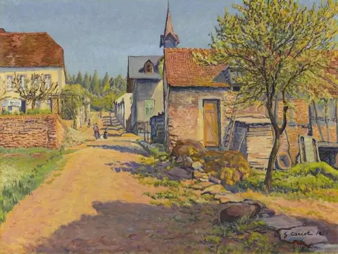 Dorfszene Georgenborn 1926