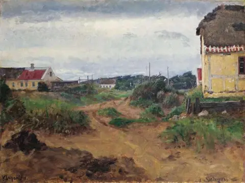 Alte Häuser in Skagen Vesterby
