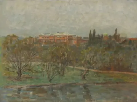 Parklandschaft mit Blick auf die Nationalgalerie von Dänemark