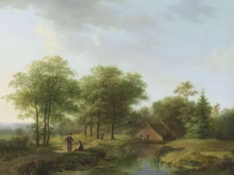 Фигуры на извилистой дорожке летом 1824 года.