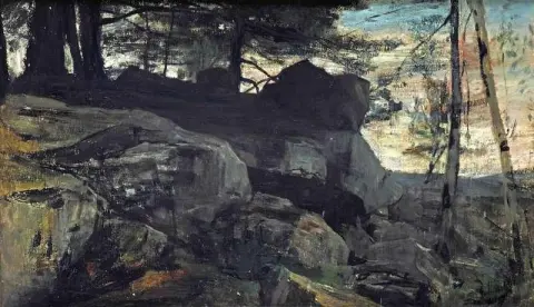 Lähellä Fontainebleau 1864