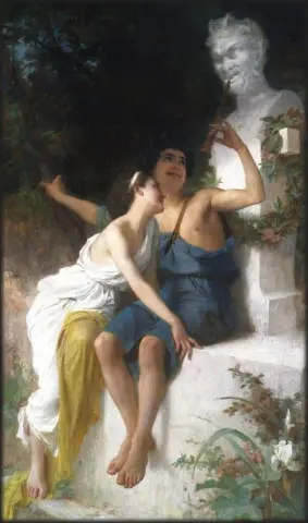 Young Lovers Mocking Pan 1877