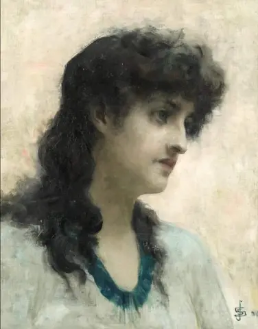 Портрет дамы, предположительно Терезы Абдуллы 1886