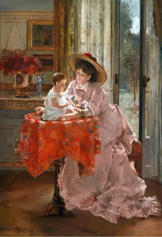 Довольная мать 1872