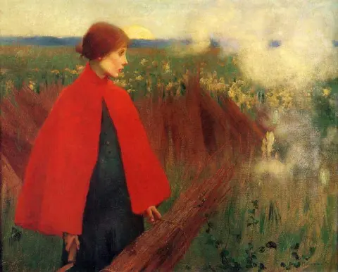 Der vorbeifahrende Zug 1890