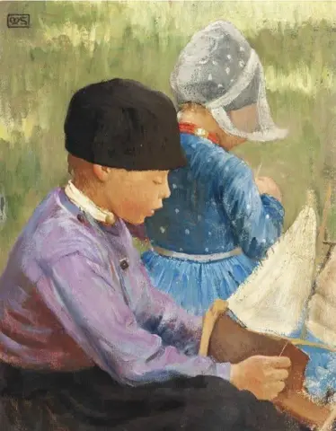 Die jungen Bootsbauer ca. 1899