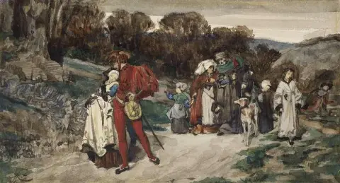 Le Depart Du Fiance Ca. 1862-66