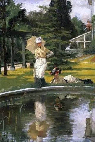Summer In The Garden At Grove End Road Ca. 1880
