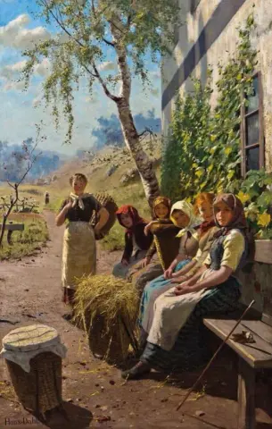 "A Break in the Haymaking"