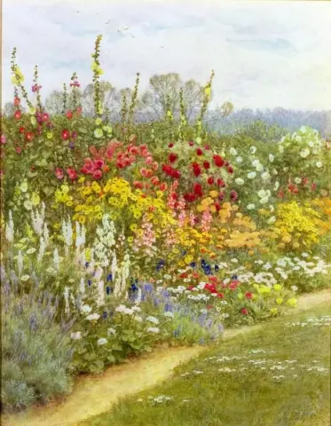Una Frontera Herbácea En Miss Jekyll S Garden Munstead Wood Godalming S.d