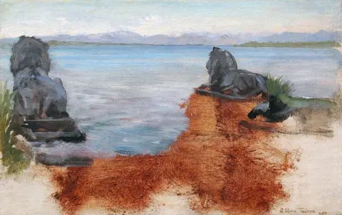 En sjö i Bayern 1890