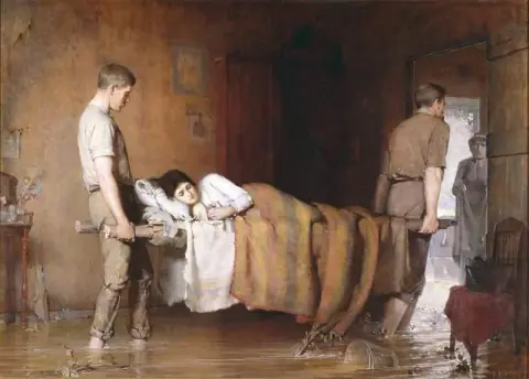 1890년 홍수로 인한 고통
