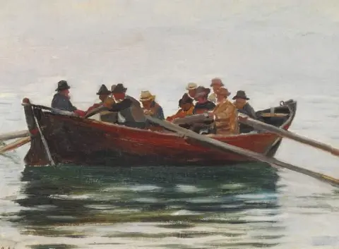 A Boat With Fishermen From Skagen