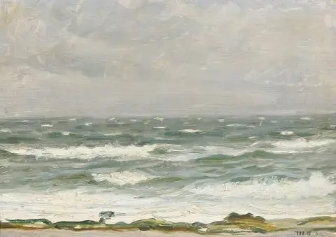 A View From The Coast Towards Choppy Waters 1902