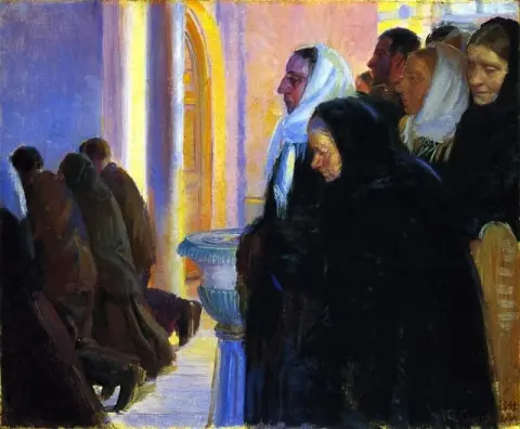 Communion In Skagens Church 1899