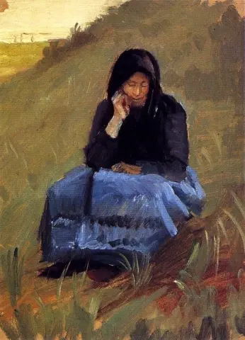 Figure Study For The Mission Meeting Ca. 1903