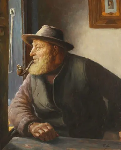 Fischerman And Rescuer Ole Svendsen From Skagen Seen In Profile 1903