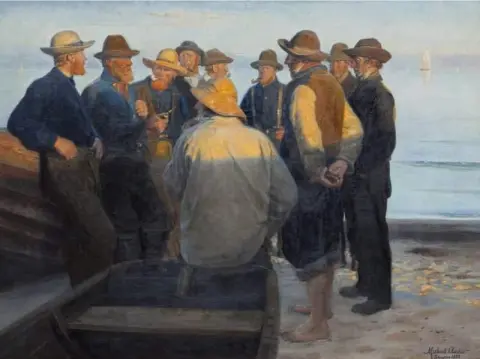 Fishermen On The Beach On A Peaceful Summer S Night