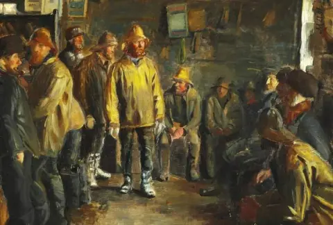 In The Grocery Store A Winter Day Without Fishing Ca. 1890