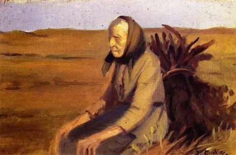 Old Woman With Bundle Of Brushwood Ca. 1903