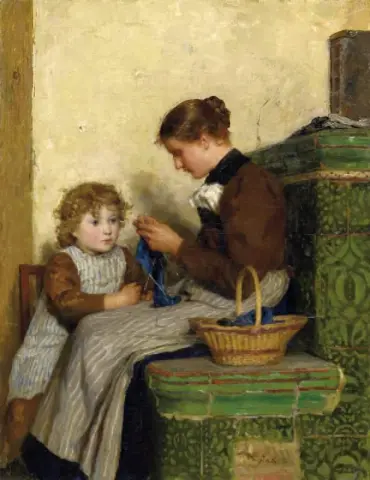 Bertha Gugger Mit Tochter 1898