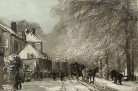 Der Oude Scheveningseweg im Winter Den Haag