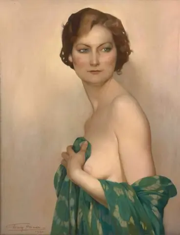 Elegant Au Sein Denude 1931
