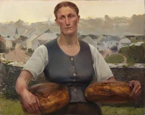 Bonde som bär två bröd 1897