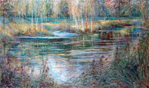River Landscape Val-saint-martin Normandy