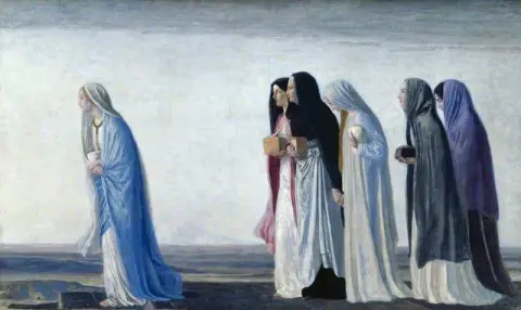 进入坟墓的妇女 1912