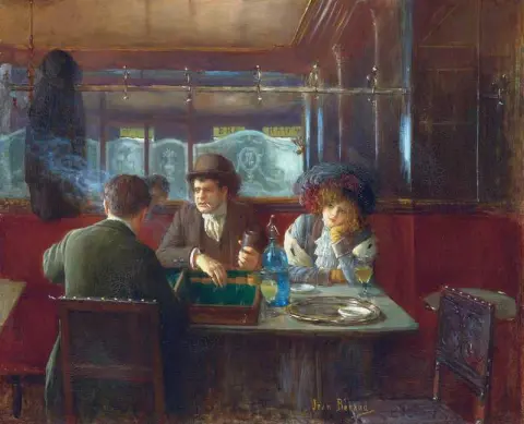 Backgammon al Café Ca. 1909