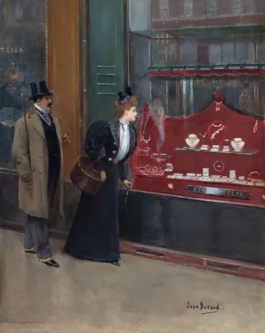 Di fronte alla gioielleria Ca. 1898