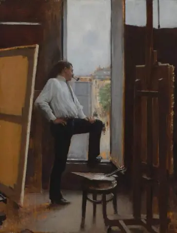 Nell'Het Studio Parigi 1880