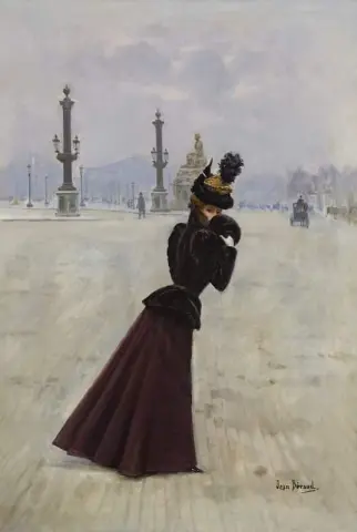 Giovane donna Place De La Concorde