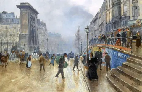 Il Boulevard Saint-denis Parigi 1899