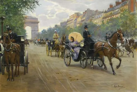 Scena sugli Champs-Élysées