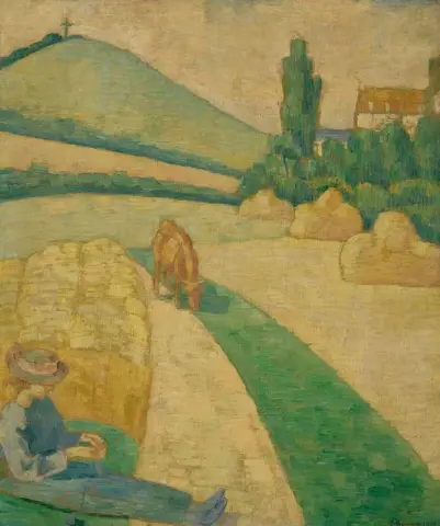 Chemin De Bretagne med kovårdare 1890