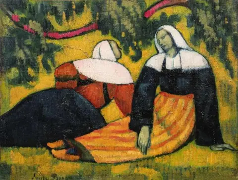 Two Breton Women In the Fields 1936