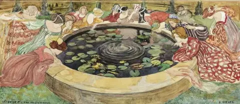Skisse for mystisk vann ca. 1909