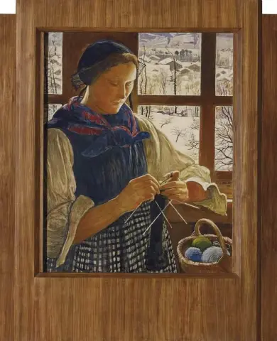 Rosa en la ventana