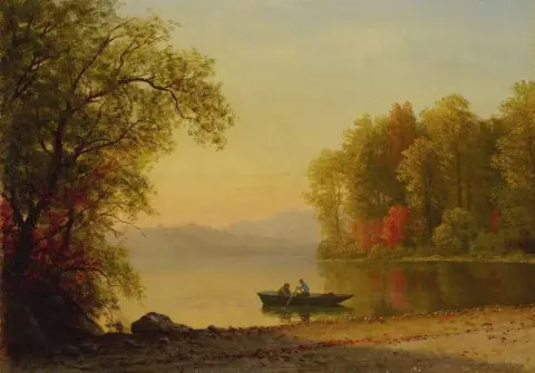 Otoño en el lago Ca. 1860-70
