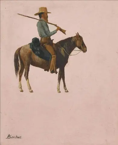 Figura a caballo hacia 1859