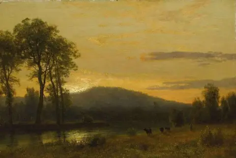 Sonnenuntergang in der Nähe von Conway, New Hampshire