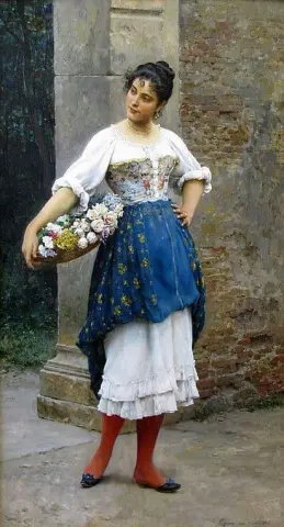 ベネチアの花売り 1895