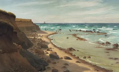 Kustscen från Hirtshals Norra Jylland 1906
