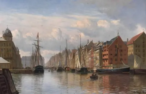 Segelfartyg i Nyhavn 1888