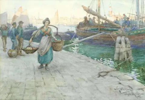 Riva Degli Schiavoni 베니스 1901