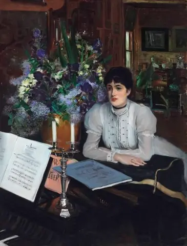 Henriette Chabot al pianoforte 1884