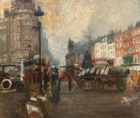 Knightsbridge visto da Sloan Street dicembre 1913 circa 1913